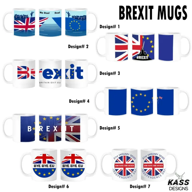 Brexit Tassen britischer Austritt EU Becher Tasse einzigartige Designs Tee Kaffee ideale Geschenkideen
