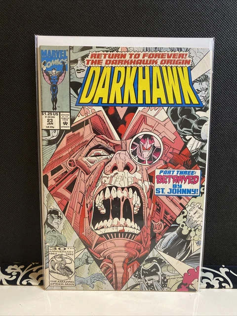MARVEL COMICS: : DARKHAWK Vol. 1 No. 23 Jan 1993.  STAN LEE PRESENTS