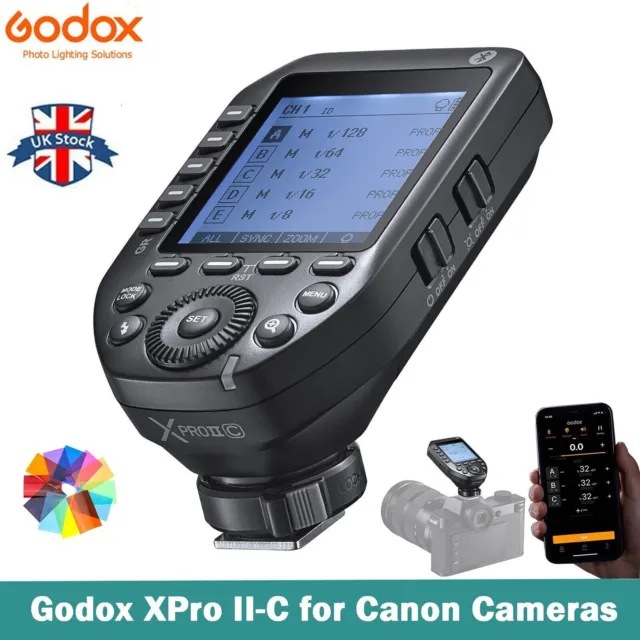 Godox XProII XProII-C XProIIC 2.4G TTL Flash Trigger App Control for Canon