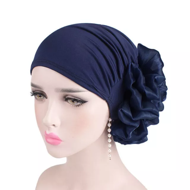 Muslim Hat Scarf Cancer Chemo Hair Turban Cap Hijab Flower Head Wrap Women 8 3