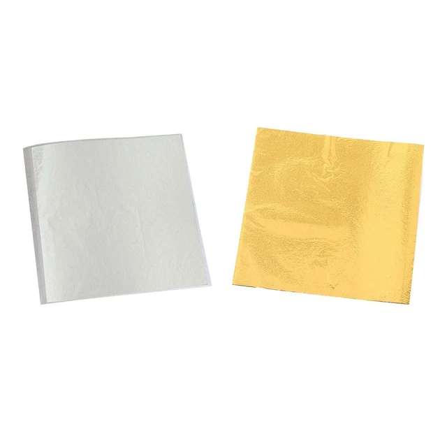 200x Goldfolie Blätter Nail Art Möbel Wanddekorationen Kunsthandwerk