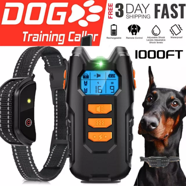 Collar educativo entrenamiento perro mando a distancia entrenamiento sonido, vibración, choque