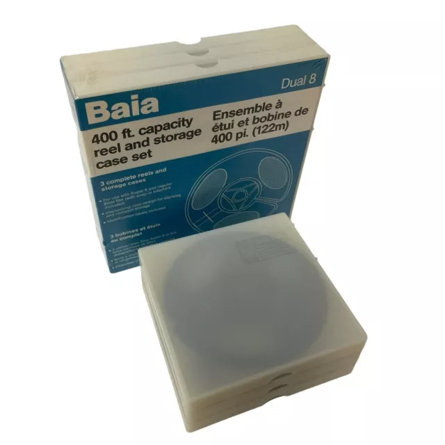 Baia Dual 8 400ft Capacity Reel And Storage Case Set Pack Of 3 New With 3 200ft