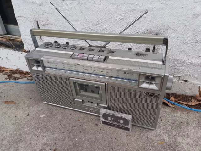 JVC RC-656 Stereo Radio Cassette Recorder Boombox Ghettoblaster Working 1981 Rad