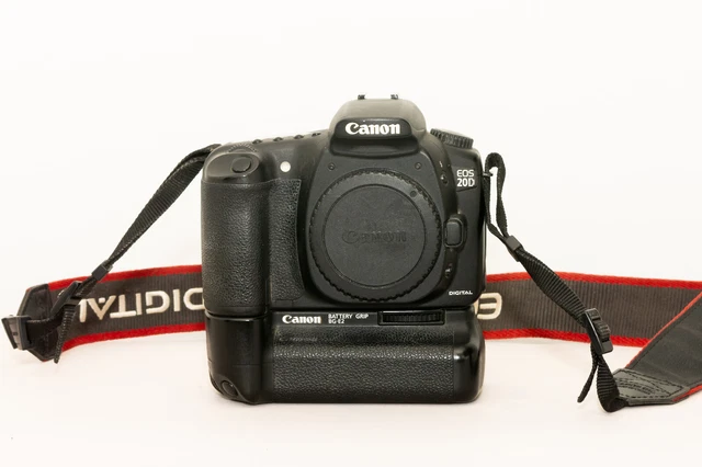 Canon EOS 20d Digital SLR Camera with a Canon BG-E2 Battery Grip