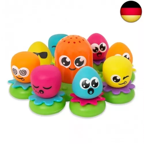 TOMY E2756 Wasserspiel für Kinder Okto Plantschis Mehrfarbig, Hochwertiges