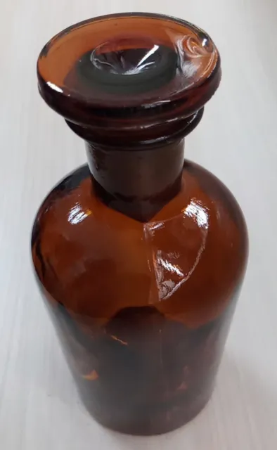 Vintage anni 50/60 N°1 Bottiglia da laboratorio 320cc chimica fisica ORIG. nuova