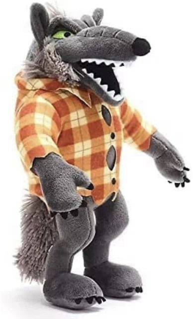 DISNEY Nightmare Before Christmas Wolf Man Stuffed Animal Plush NEW 11" GRay