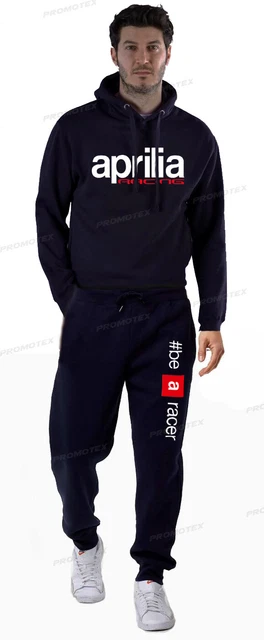 tuta felpa con cappuccio pantalone APRILIA RACING sportiva moto corse