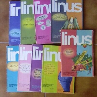 lotto rivista fumetti Linus anno 1981 - 9 numeri