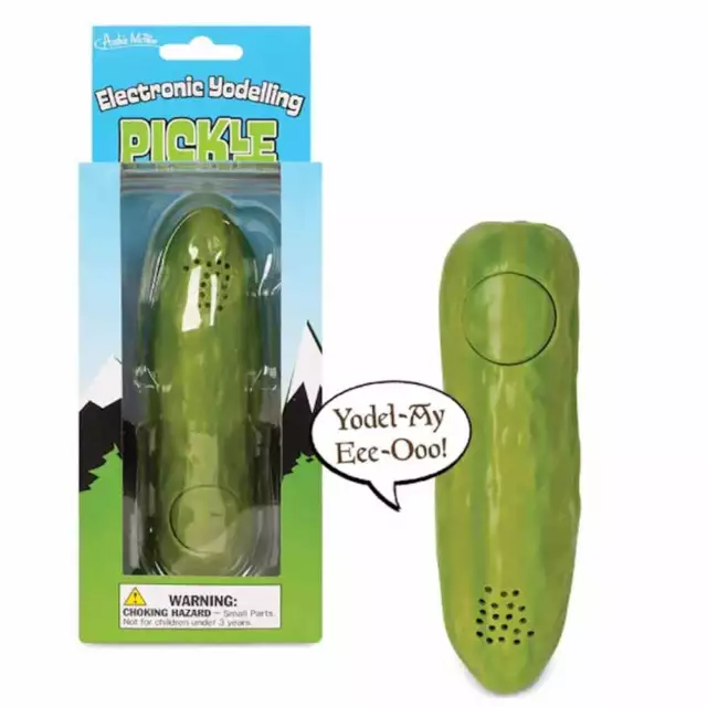 Fun Electronic Yodelling Pickle Joke Novelty Relieve Stress Children's Toys New