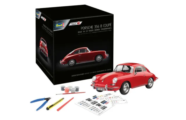 Miniature voiture Model Kit De Montage Revell Porsche 356 B Coupe auto 1:16
