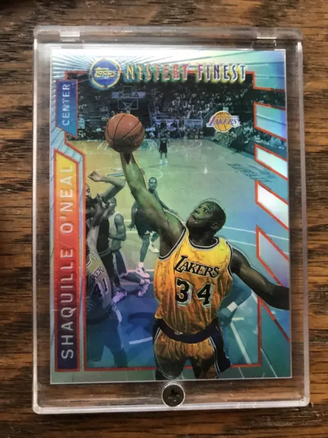 Shaquille O'Neal 1996-97 FINEST MYSTERY REFRACTORS BORDERED #M12 L.A.  LAKERS!