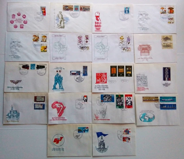 ** Ddr ** Ersttagsbriefe ** 1980 - 82 ** Fdc ** Ddr **