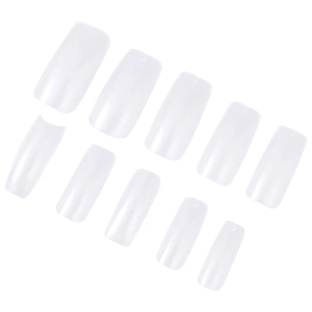 500 pz unghie finte colore naturale trasparente