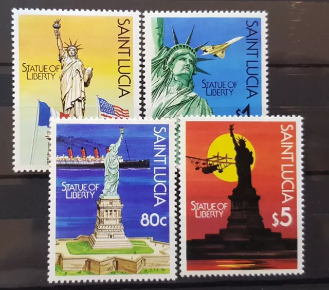 St Lucia 1987 Statue Of Liberty Issue  Superb Unmounted Mint As Picture.   (B7)