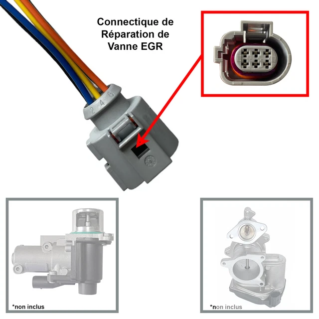 Connecteur Prise (fiche) Volkswagen/Audi/Seat/Skoda/Porsche - Réf. 1J0973702 / 1J0973802 - Occasion