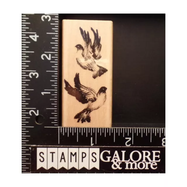 Penny Black Rubber Stamps 3734F BRUSH FOR PEACE DOVE BIRDS ANIMALS #T30