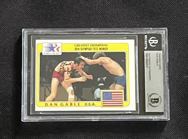 Dan Gable 1983 Greatest Olympians Signed Autographed Card Beckett Bas Authentic
