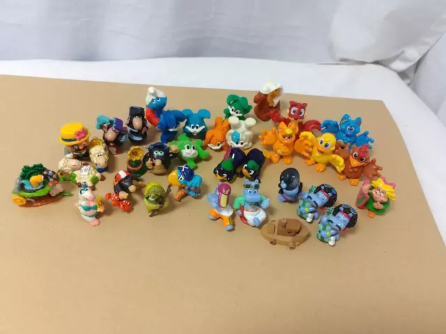 Collection of 33 Vintage Kinder Egg Surprise Toys