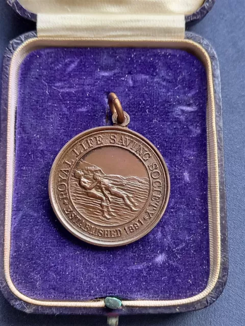 1929 Royal Life Saving Medaille S L Harrison - Ovp