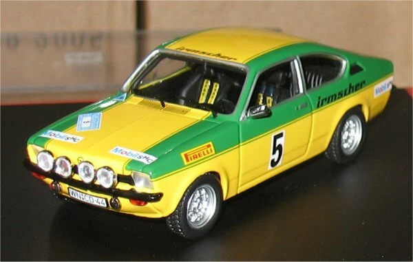 Miniature Opel Kadett GT 1/18 BoS Models C GT/E No.7 Rallye DM Rallye Hessen 1976 W.Smolej/C.Geistdörfer