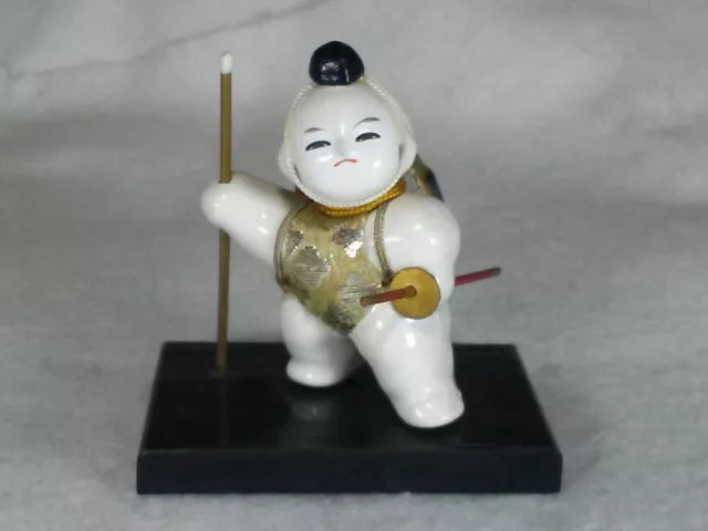 Kanjinchō kabuki Benkei Yamabushi porcelain clay doll ornament /  in  Japan