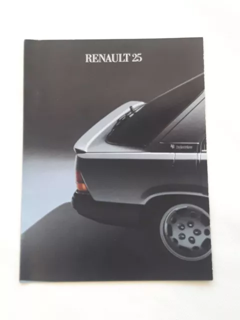 catalogue brochure publicitaire prospectus Renault 1986 dépliant