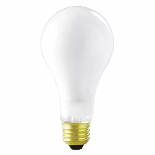 Satco S7800 - 250 watt A21 Incandescent Bulb, Frost, Medium Base