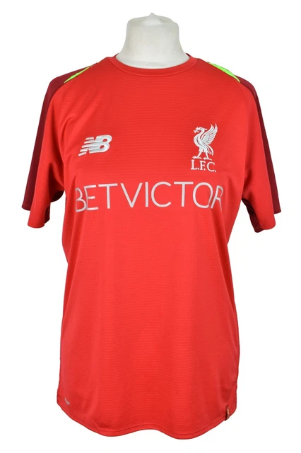 NEW BALANCE LIVERPOOL FC Football T Shirt size XL Boys Red