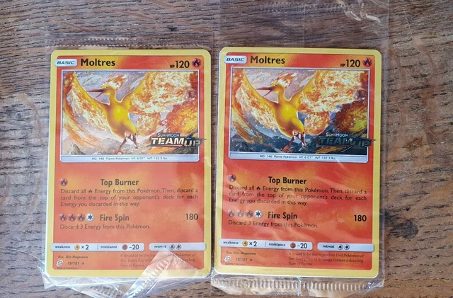 *Moltres | Team Up Promo 19/181 | Pokemon Card. Sealed. Brand New. Holo Stamped 