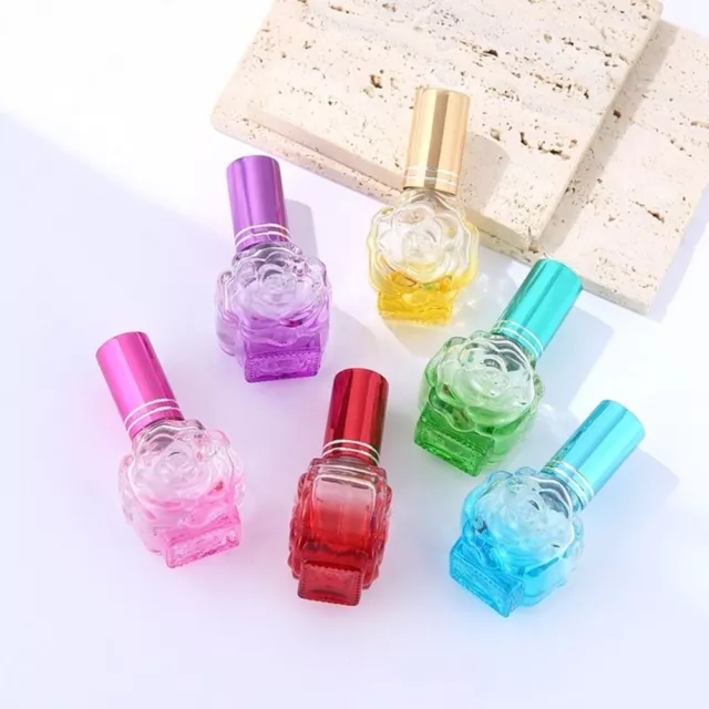 Rose Shaped 10ml Glass Spray Bottle High-end Perfume Atomizer  Sub-Bottling