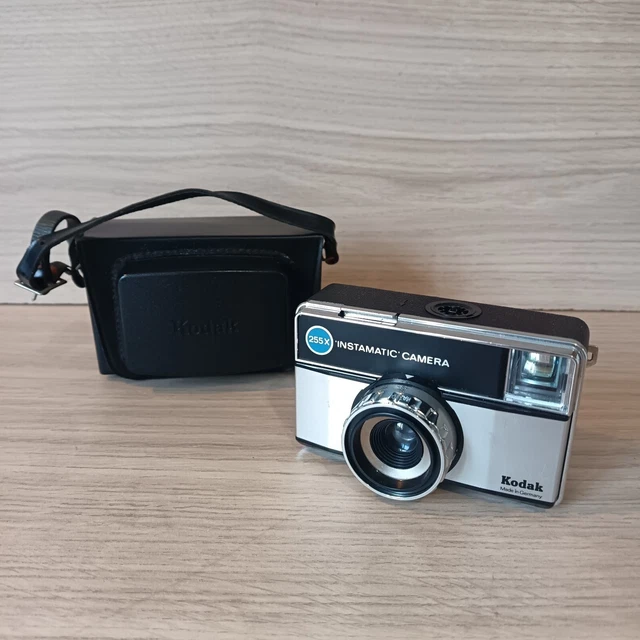 Appareil Photo Vintage Kodak Instamatic 155-X – Fabriqué En Allemagne (1971) – Argenté Et Noir – Fonctionnel
