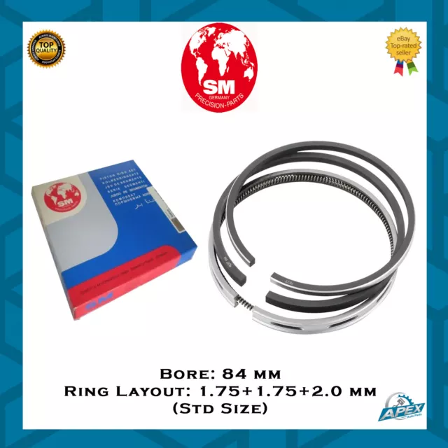 Bmw E81 E87 E88 F20 F21 F87 2.0 N47 Diesel Engine N47D20 Piston Rings Set - Std