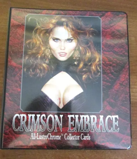 Crimson Embrace All Lustre Chrome  Trading Card Set  Full Set 72 Cards Mint