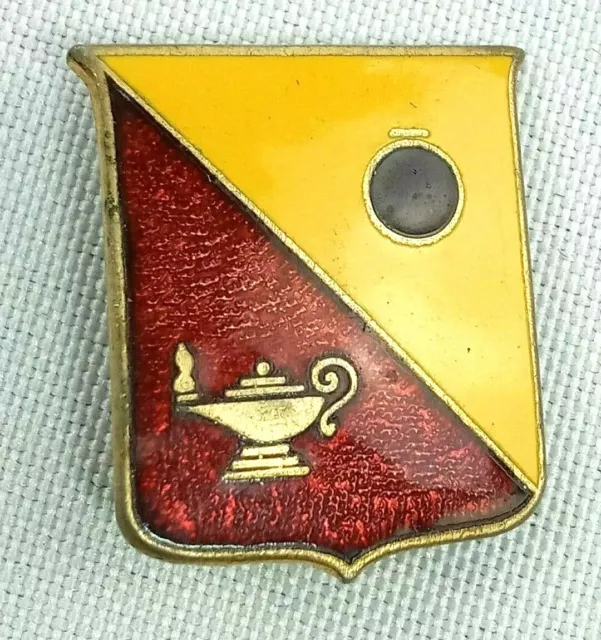 WWII US Army Ordnance School DI DUI Crest Insignia Pin