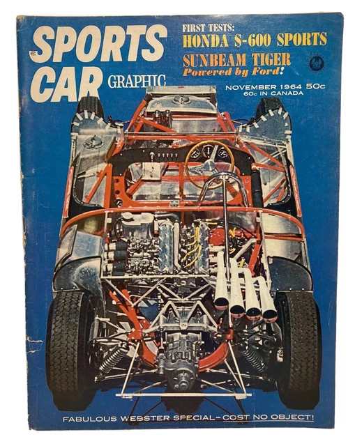 SPORTS CAR GRAPHIC Magazine Nov 1964 Issue Vol 4 No 7 ster Special