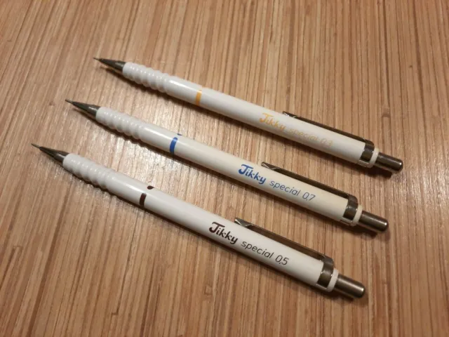 VINTAGE RARE ROTRING Tikky Special WHITE Mechanical pencils set 0.3, 0.5,  0.7mm $79.00 - PicClick