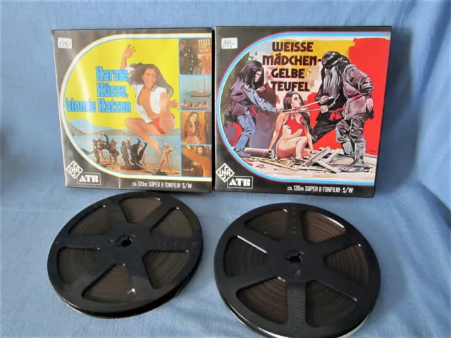 Super-8-Film Karate Küsse Blonde Katzen Teil 1+2 Kung-Fu-Trash 1974 Megarar Ovp
