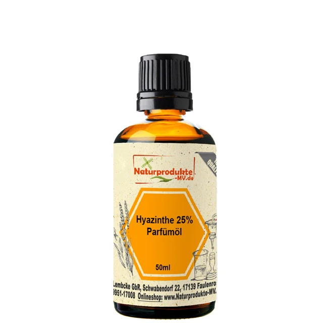 (161,80 EUR/l) Hyazinthe Duftöl Parfümöl Aromaöl HT 25% 50 ml