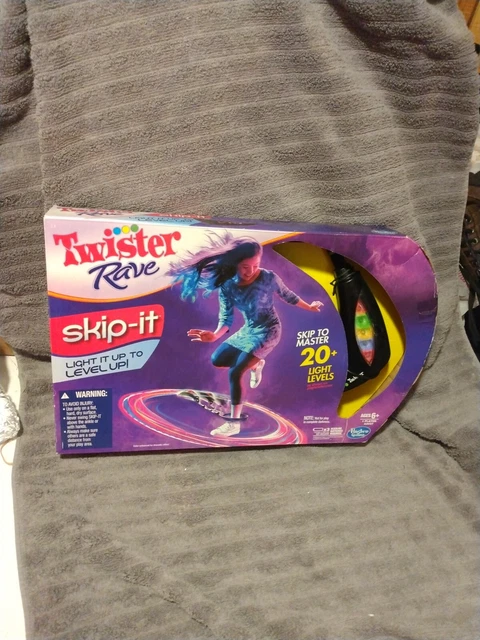 Twister Rave Skip It Electronic Light Up Game Black Hasbro NEW SEALED 2012