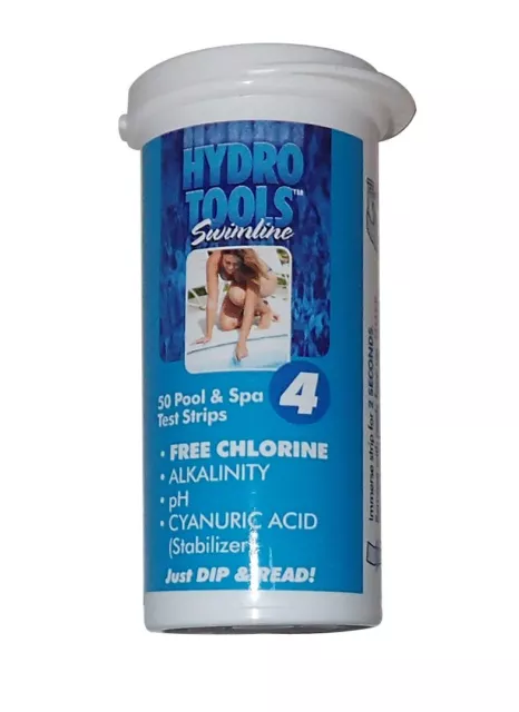 Hydrotools Pool & Spa Test Strips 4 Way Maintain Water Healthy 50 count 8494 NEW