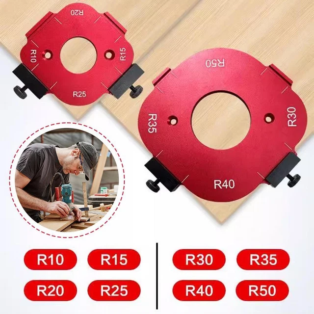 thumbnail image 2 of Woodpeckers Corner Jig Radius Jig Router Template,8Pcs Radius Jig Router Corner Radius Routing Templates Router Template Unparalleled Experience Inside/outside Corner Template 2 of 11