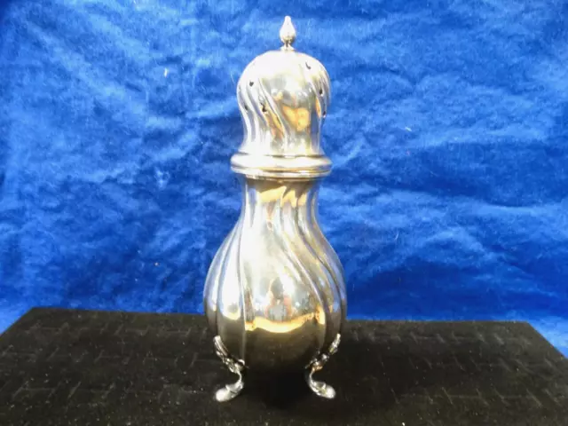 Vintage CC Hermann Footed Sterling Shaker J59 Denmark  7-1/2" Tall  203.9 g