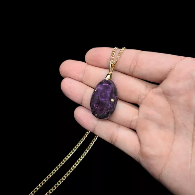 Orgonit Anhänger "Traumwandel" Amethyst Amulett │Edelstein Orgon │Lila Kristalle