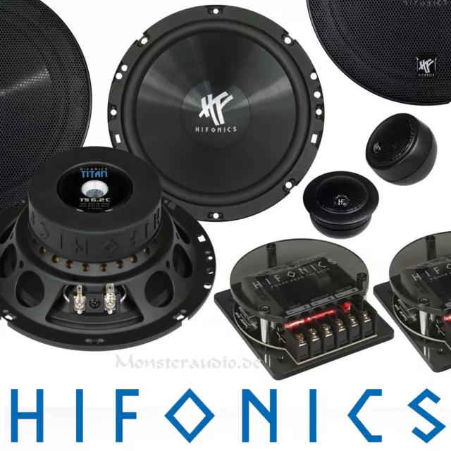 Hifonics TS6.2C 250 Watt 2-Wege Auto Lautsprecher Set 16,5cm Kicker Hochtöner