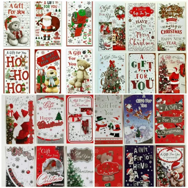 Pack of 20 & 30 Christmas Money Envelope Gift card Voucher Wallet Random