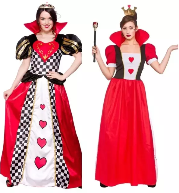 DONNA ALICE IN Wonderland Cappellaio Matto Regina di Cuori Vestito Costume  EUR 54,72 - PicClick IT