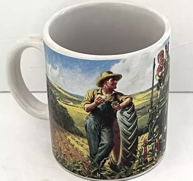 John Deere Tractor Mug Farmer, Boy and his Dog by Zolan Fine Arts for Gibson