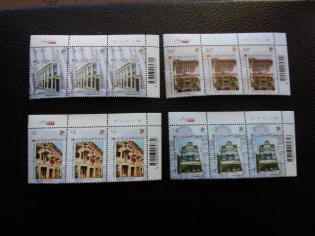 SINGAPOUR - timbre yvert/tellier n° 1354/1357 x3 n** MNH (A78)